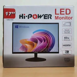হাই-পাওয়ার ১৭ ইঞ্চি এলইড মনিটর (মডেল: HI-1701) একদম নতুন / ফ্রেশ কন্ডিশন