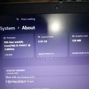 Laptop Dell Latitude 5420 8GB Intel Core i5 SSD 256GB