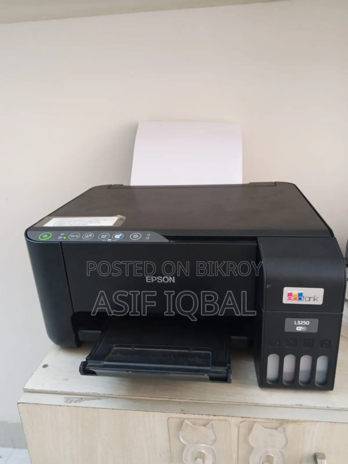 Epson EcoTank L3250 Wi-Fi অল-ইন-ওয়ান প্রিন্টার (খুবই ভালো কন্ডিশন)