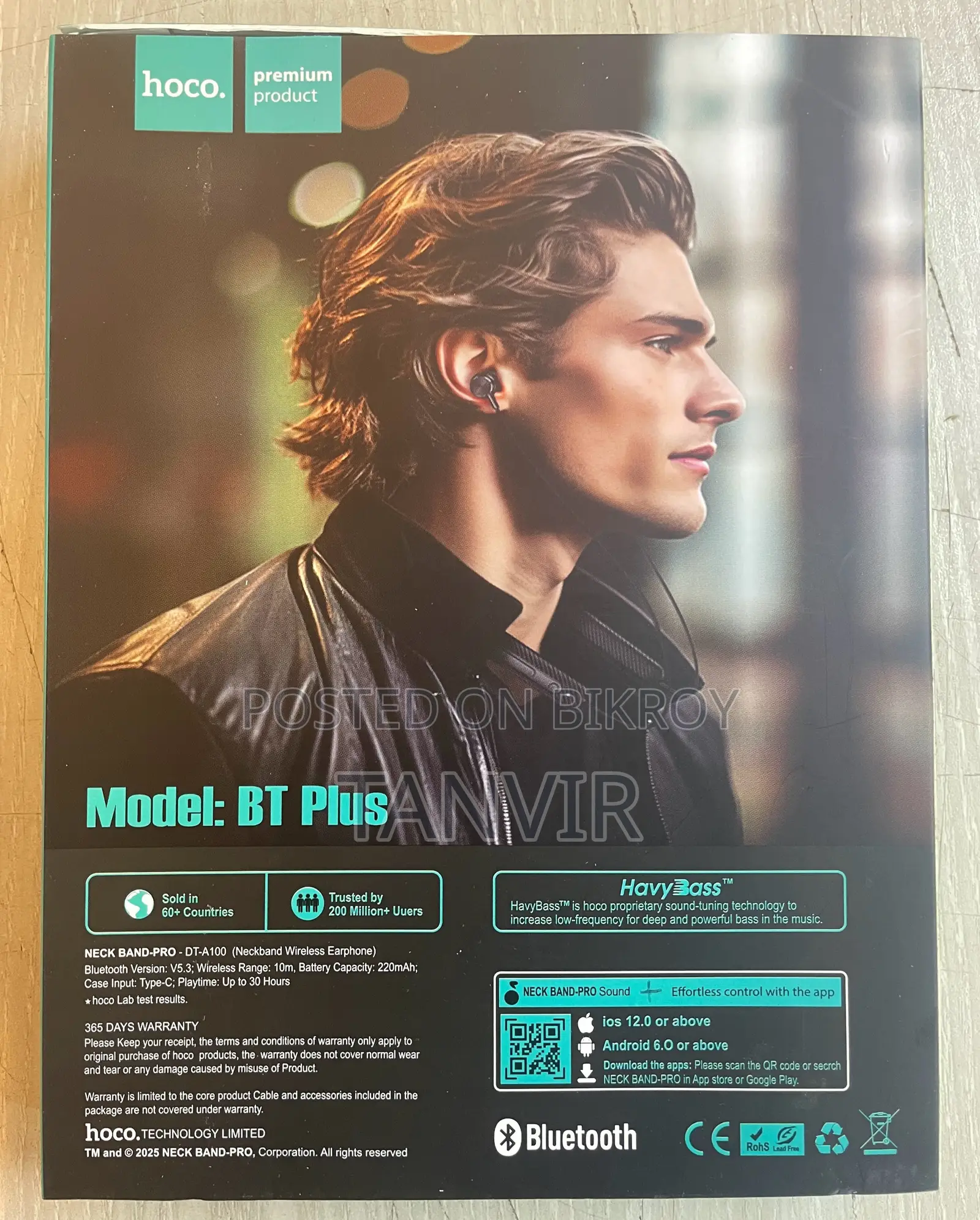 Hoco Wireless Neckband Earphones
