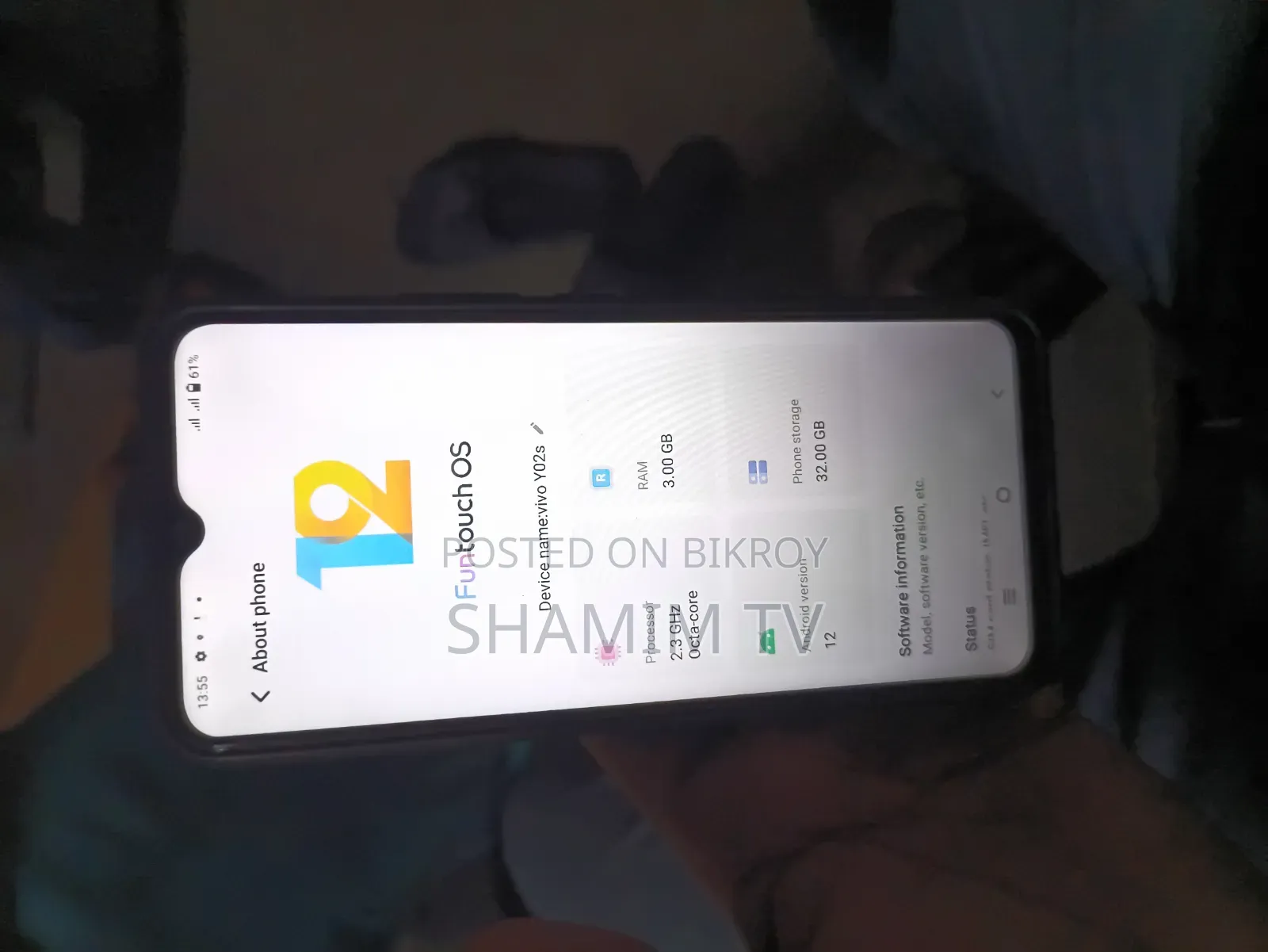 ভিভো ওয়াই০২এস ৩২ জিবি কালো