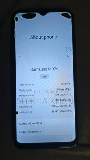 স্যামসাং গ্যালাক্সি এম০২এস ৬৪ জিবি কালো