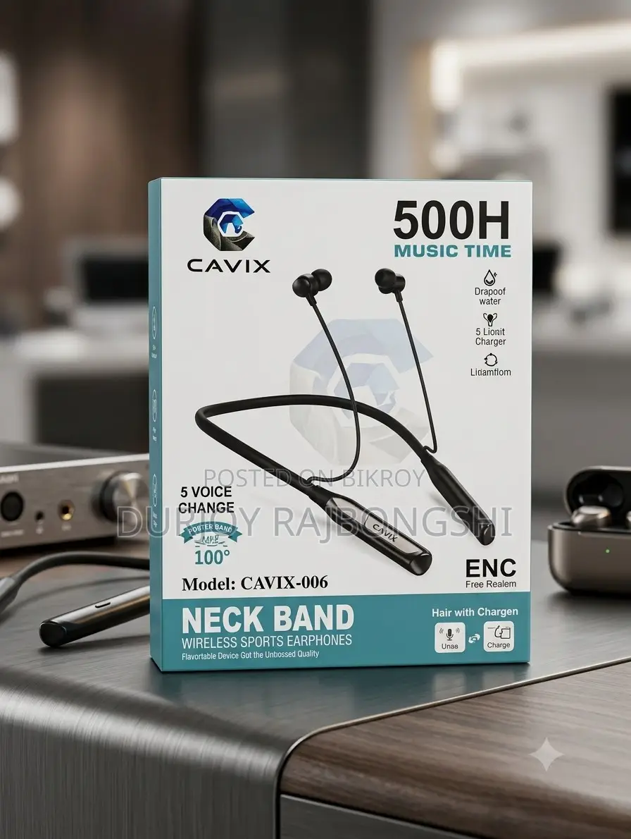 CAVIX-006 Neckband with an unbelievable 500-hour battery backup!