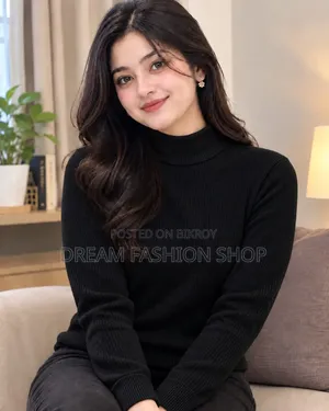 Premium Ribbed High Neck Sweater