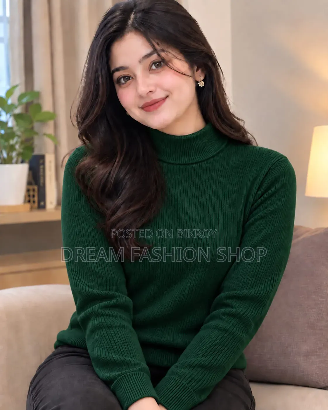 Premium Ribbed High Neck Sweater