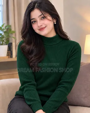 Premium Ribbed High Neck Sweater