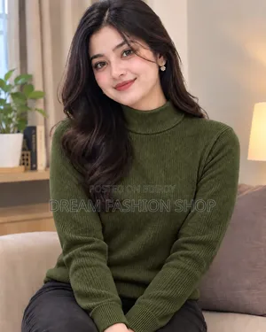 Premium Ribbed High Neck Sweater