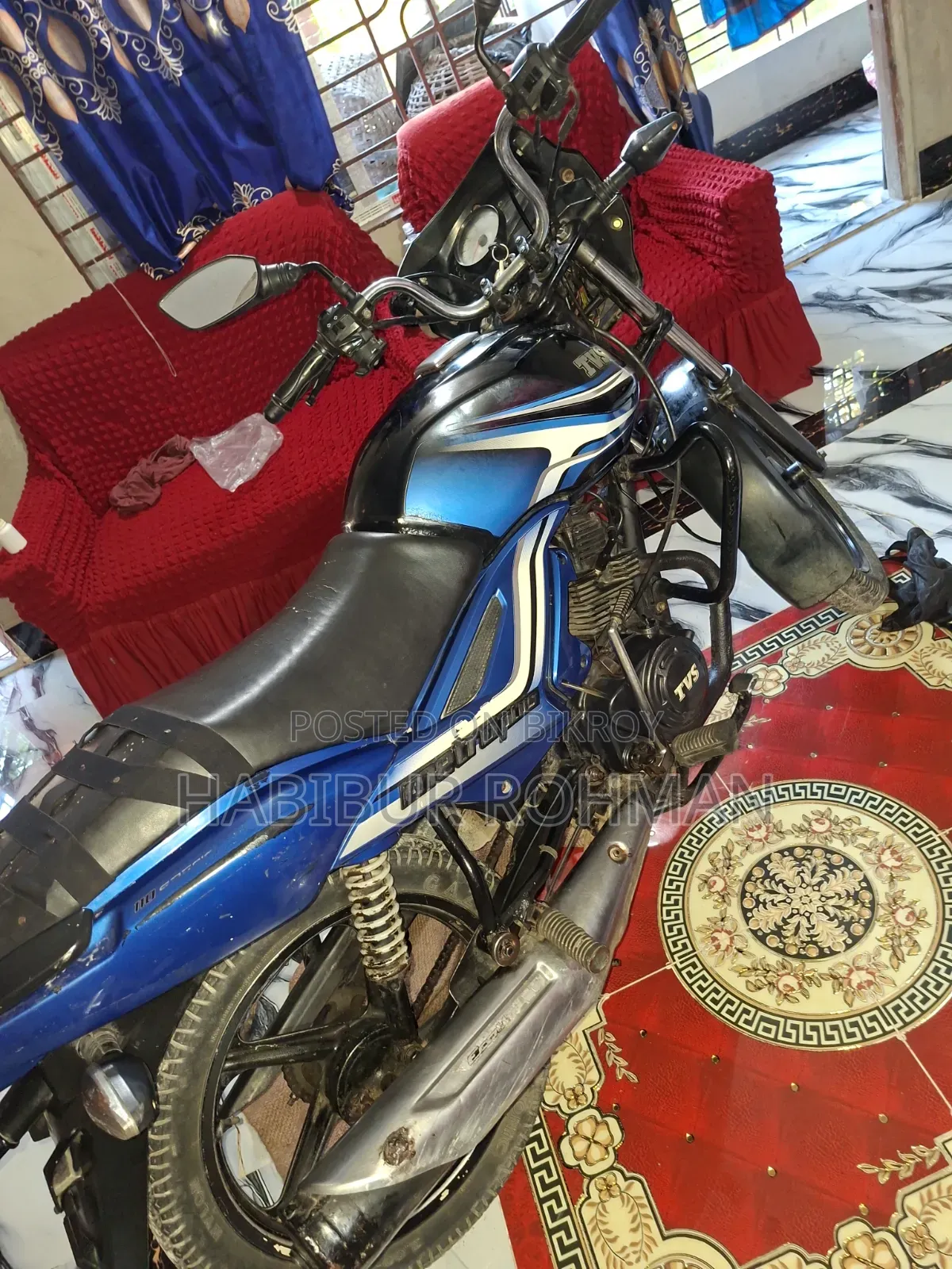 টিভিএস মেট্রো ২০১৯ নীল