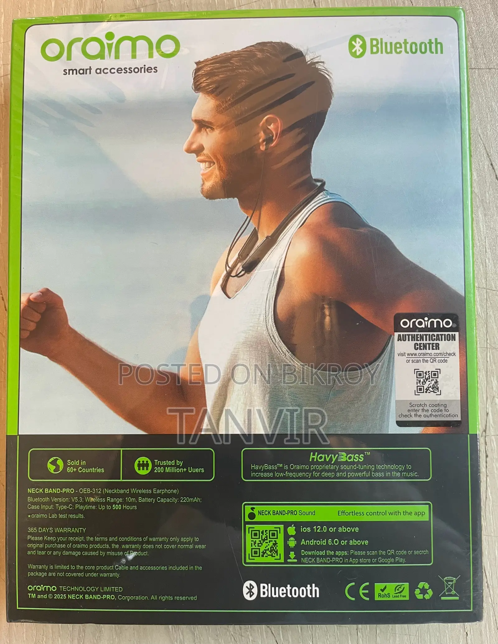 Oraimo Wireless Magnetic Neckband