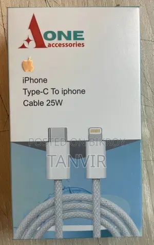 এ ওয়ান টাইপ-সি টু লাইটনিং ক্যাবল ২৫ডব্লিউ