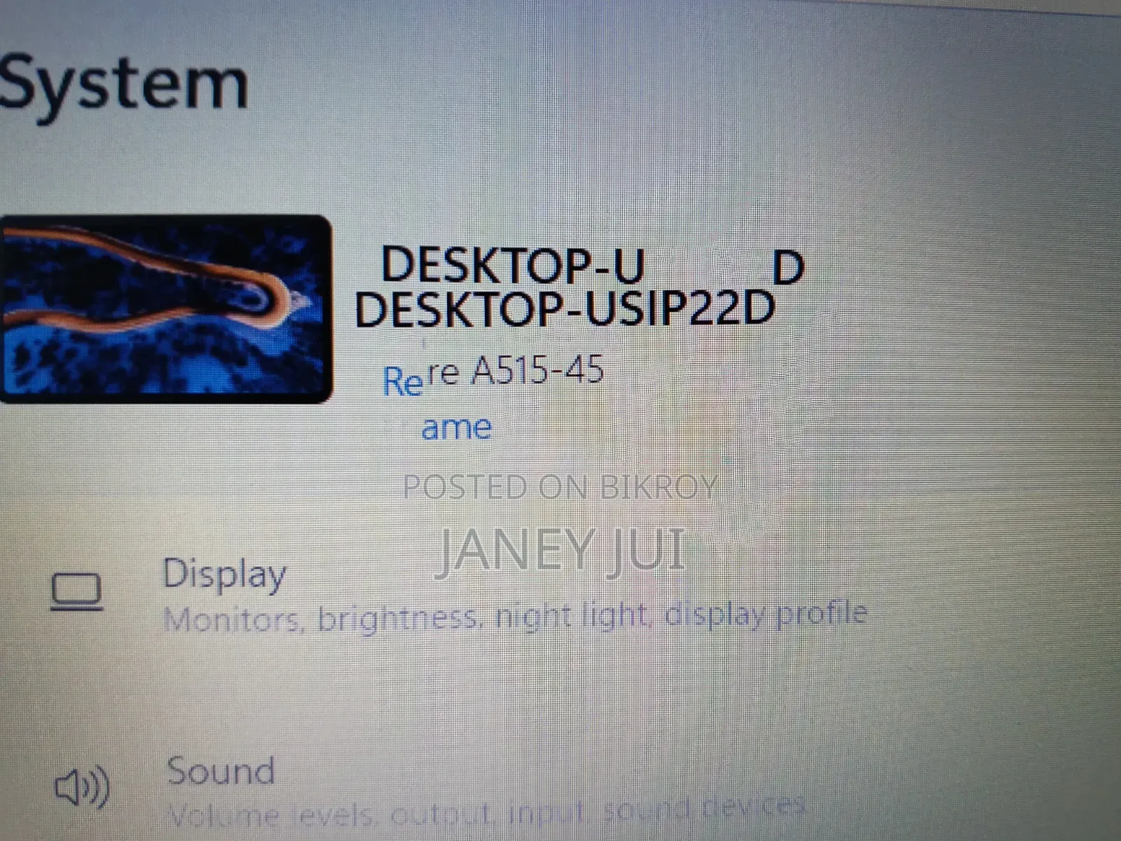 Laptop Acer Aspire 5 8GB AMD Ryzen 5 SSD 512GB