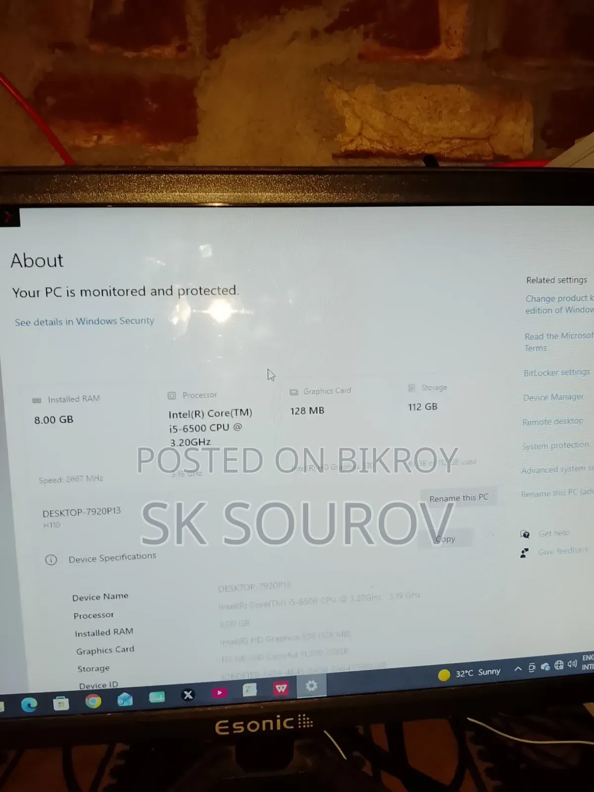 New Desktop Computer 8GB Intel Core i5 SSD 128GB