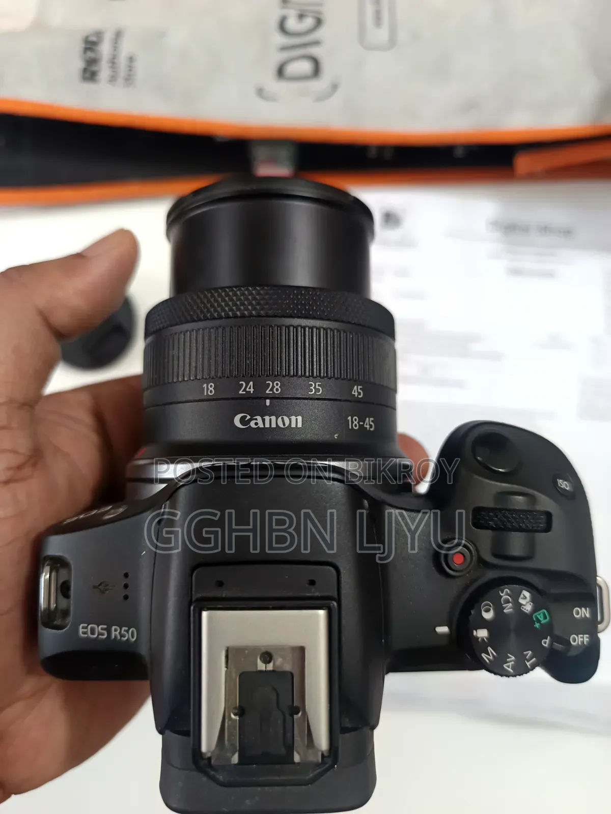 Canon Eos R50 + 18-45mm Lens + Battery + Card + Full Box & Official Papers