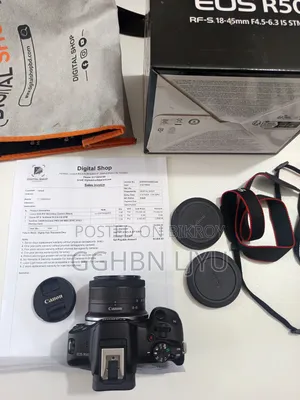 Canon Eos R50 + 18-45mm Lens + Battery + Card + Full Box & Official Papers