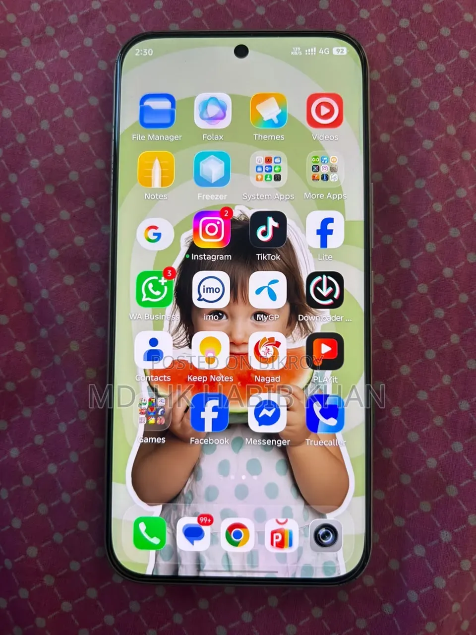 ইনফিনিক্স নোট এজ ২৫৬ জিবি সিলভার