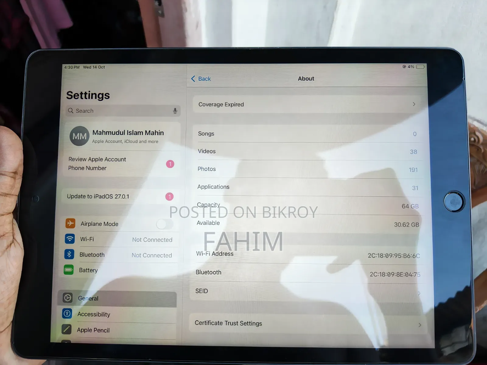 Apple iPad 9.7 64 GB Gray
