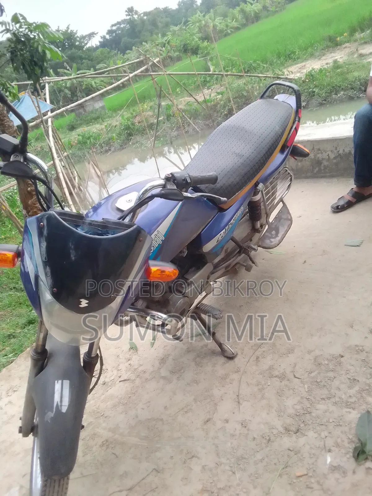 বাজাজ প্লাটিনা ১১০ ২০১৪ নীল