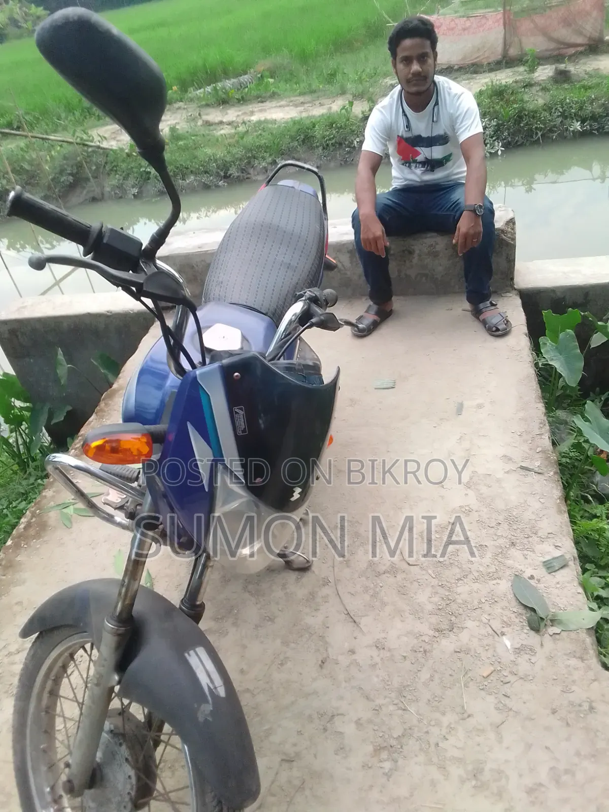 বাজাজ প্লাটিনা ১১০ ২০১৪ নীল