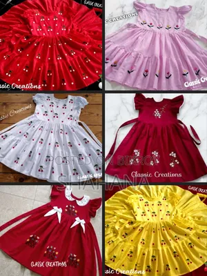 Handmade Beautiful Baby Girl Dresses