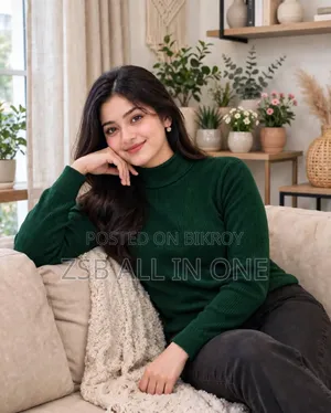 Premium Ribbed High Neck Sweater