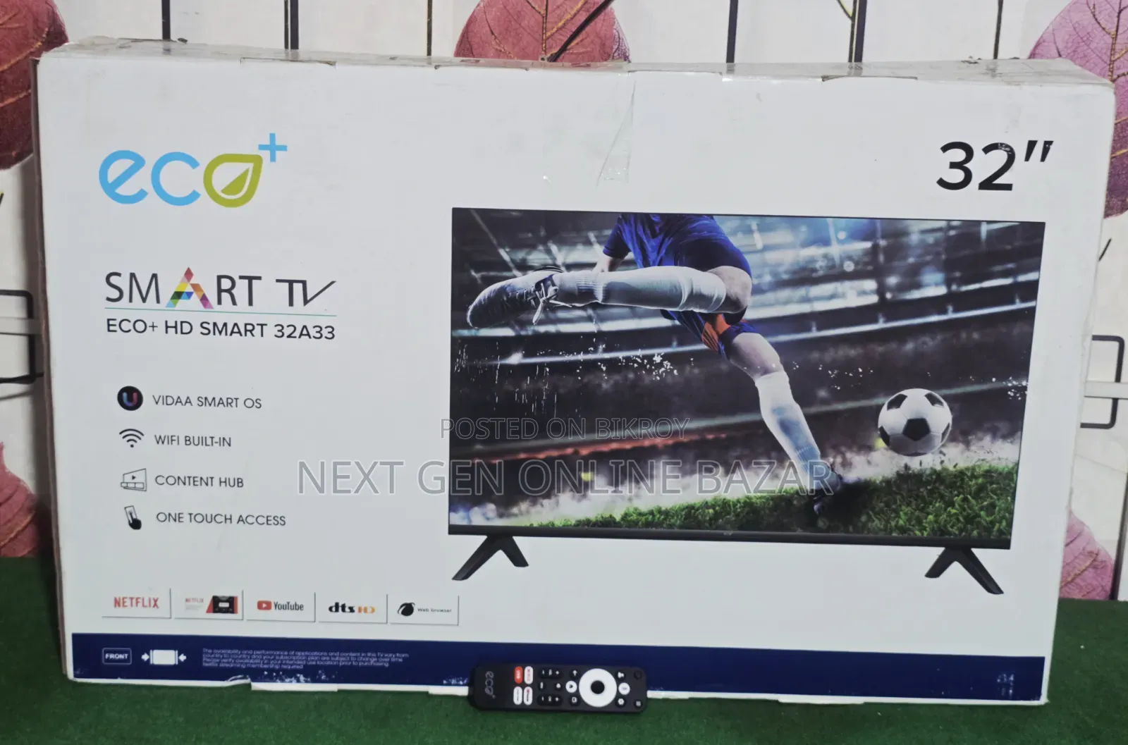 Eco+ 32" Voice TV (রিপ্লেসমেন্ট গ্যারান্টি)