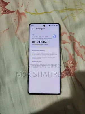 ইনফিনিক্স নোট ৪০ প্রো ২৫৬ জিবি গোল্ড