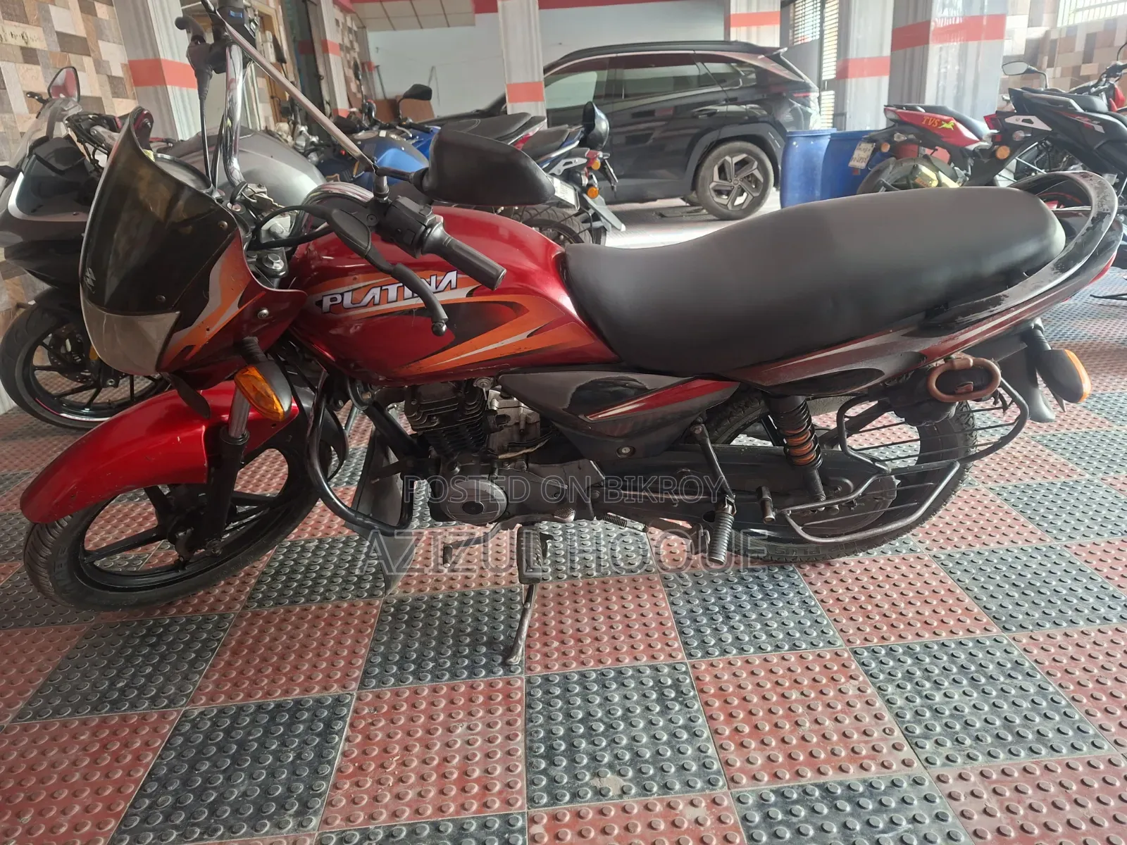 বাজাজ প্লাটিনা ১০০ ২০১৩ রেড