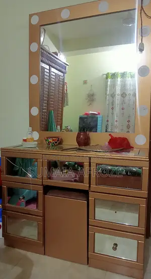 Golden Color Vanity Dressing Table
