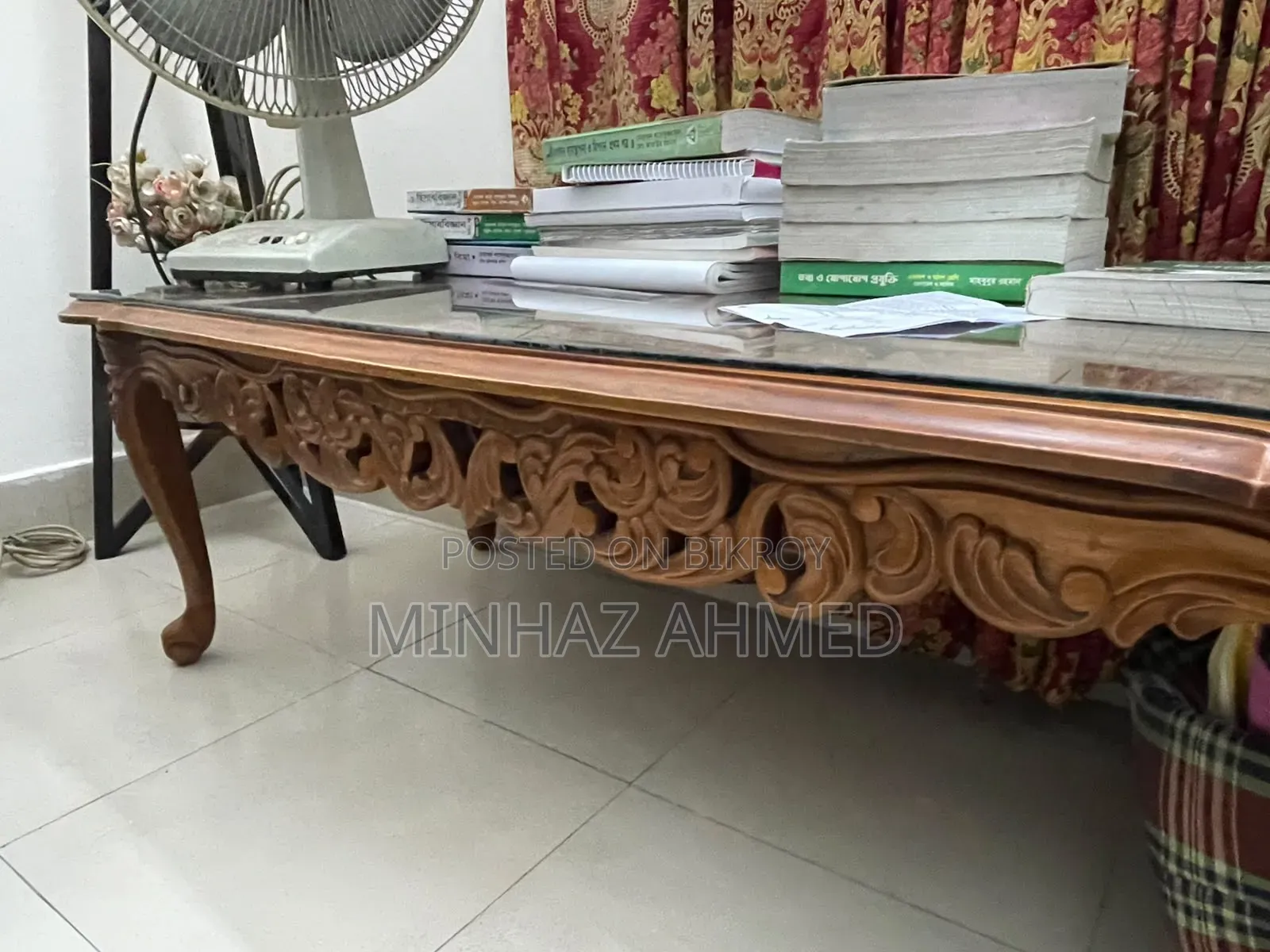 বিক্রয় হবে — রয়্যাল ডিজাইনের ব্যবহৃত কাঠের সোফা সেট