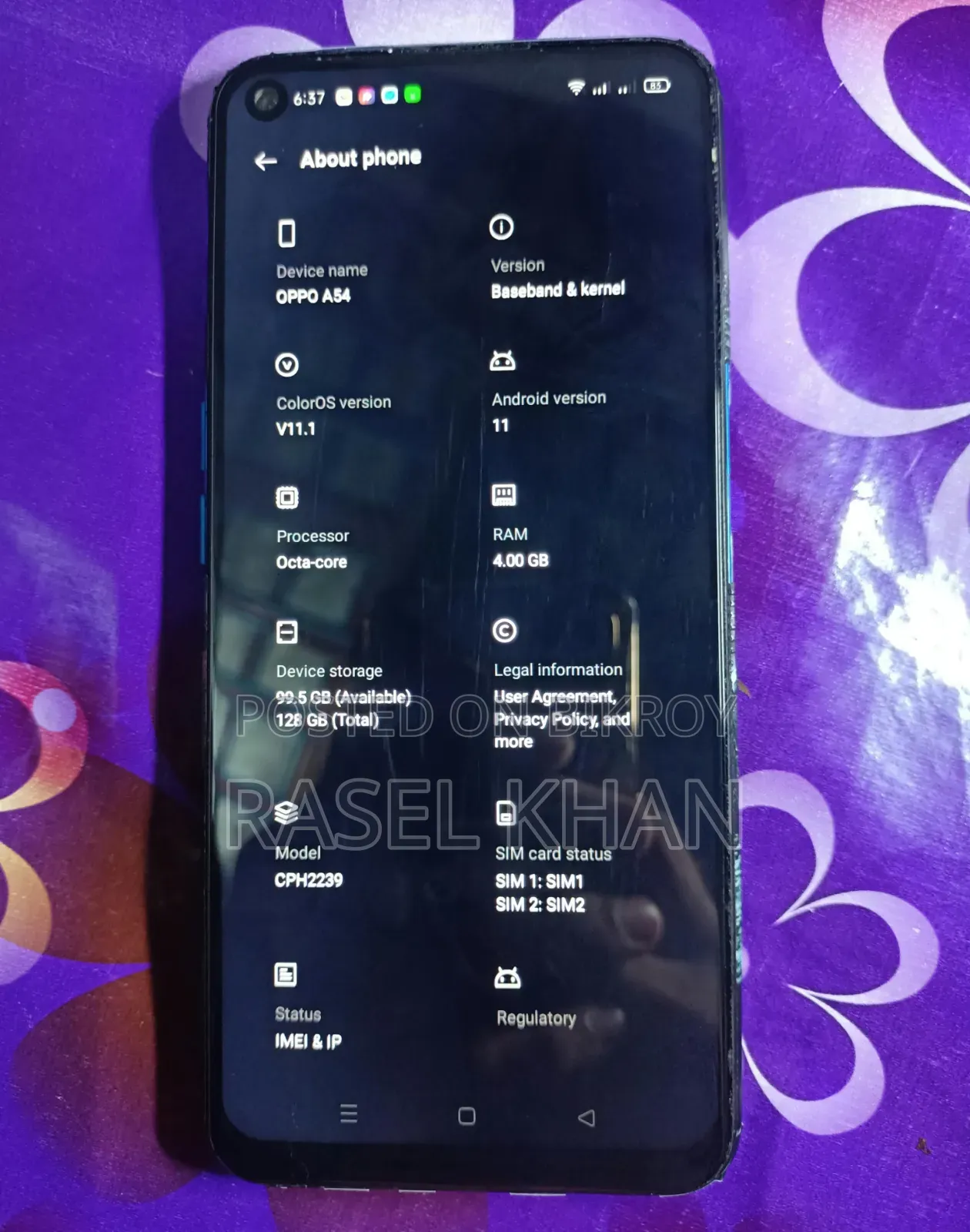 Oppo A54 128 GB Blue