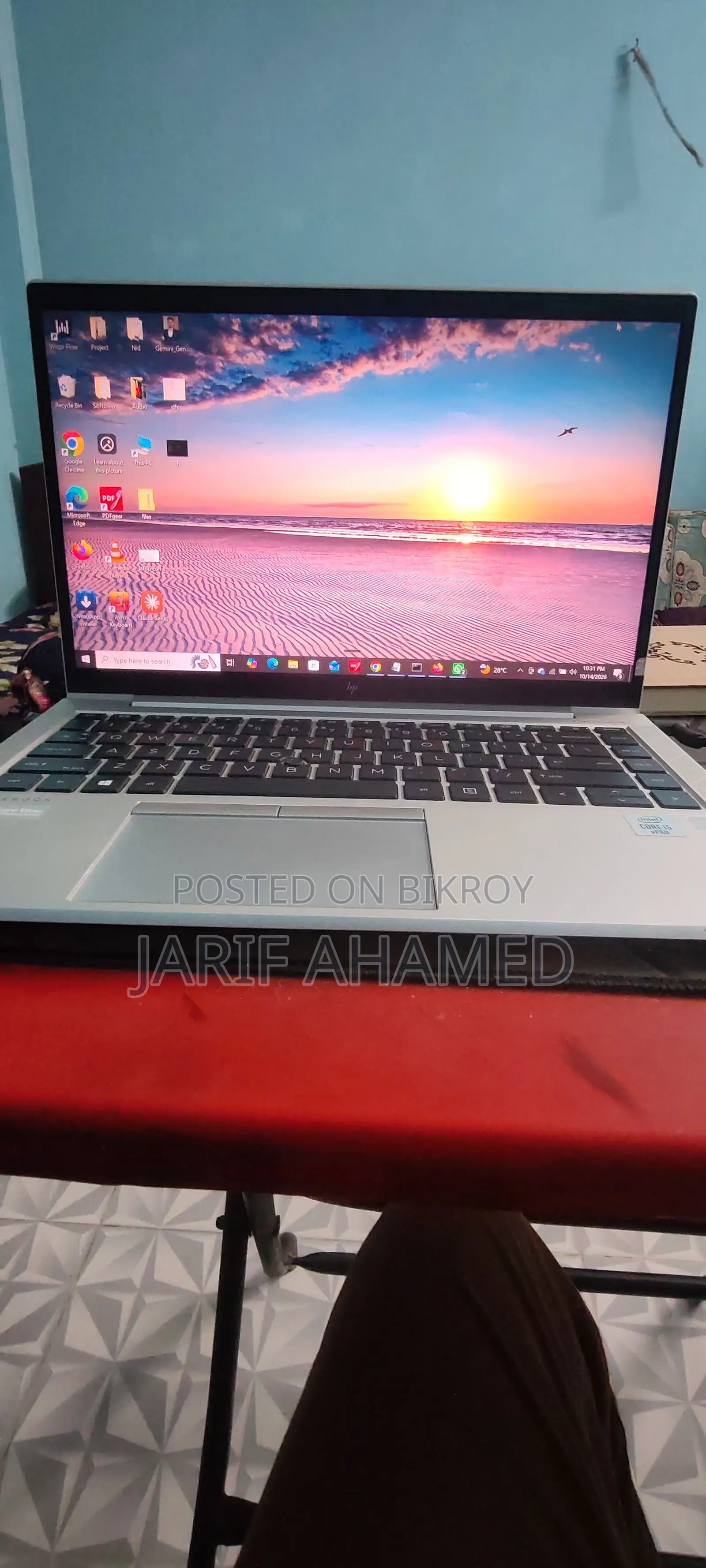 Laptop HP EliteBook 840 G7 16GB Intel Core i5 SSD 512GB