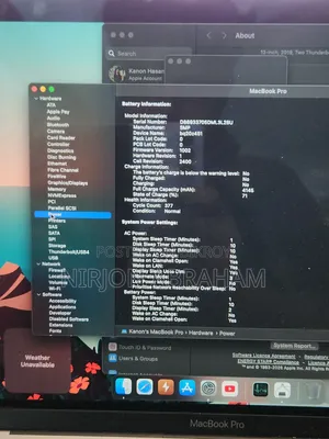Laptop Apple MacBook 2019 16GB Intel Core i5 SSD 256GB