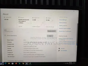 ডেস্কটপ কম্পিউটার গিগাবাইট ৪জিবি ইন্টেল পেন্টিয়াম এসএসডি ১২৮জিবি