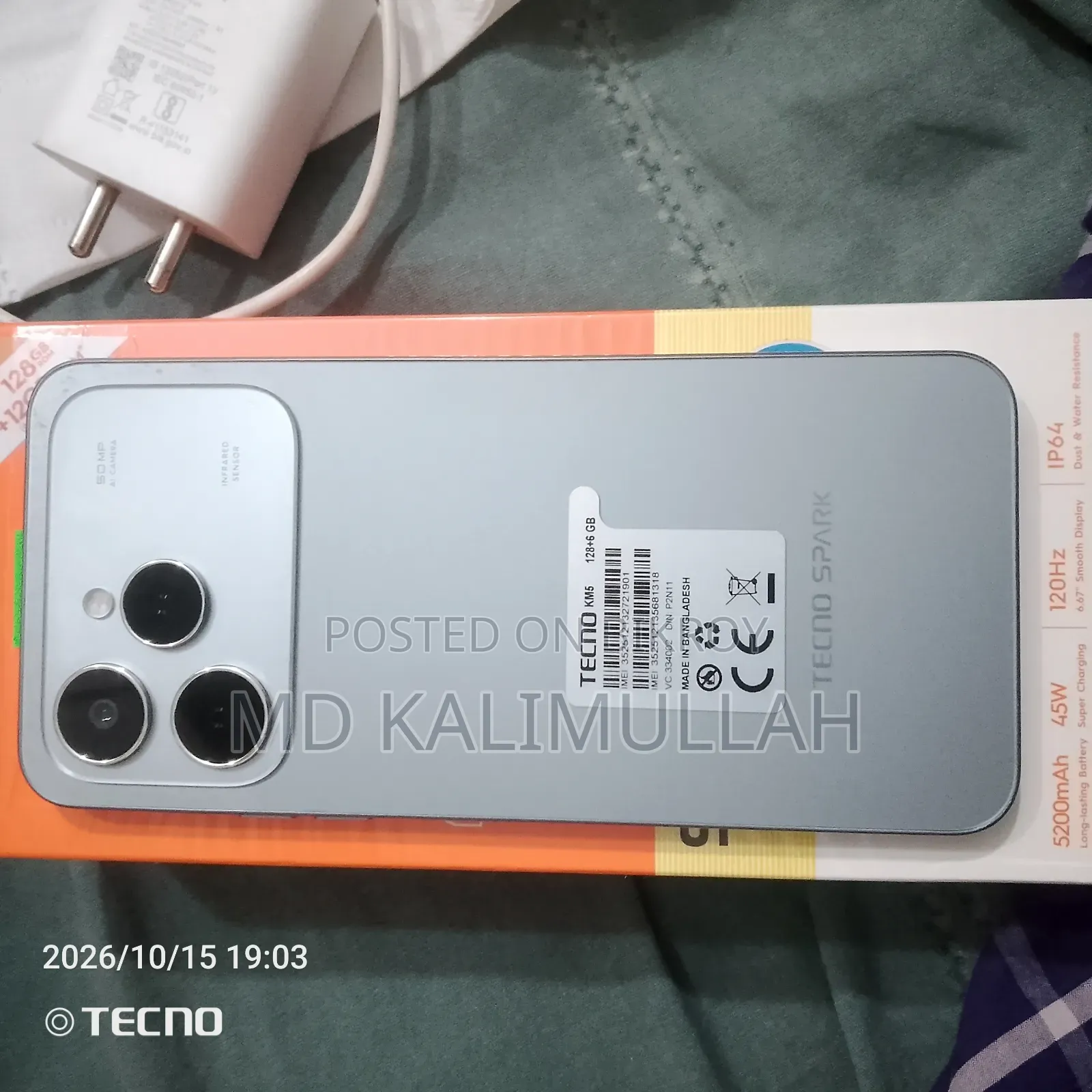 Tecno Spark 40 128 GB Gray