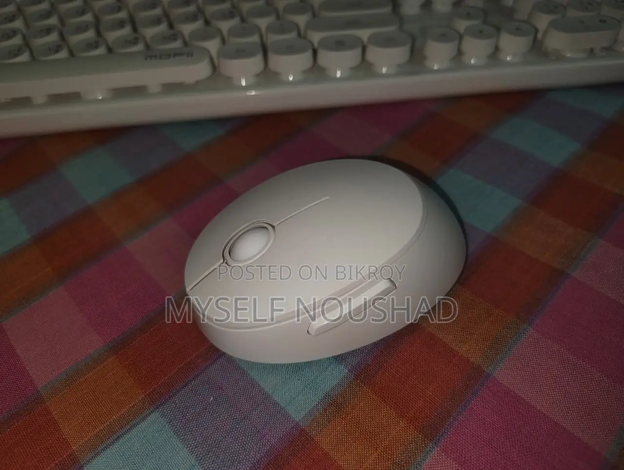 MOFII Sweet Pure White Wireless Keyboard & Mouse Combo With Bangla