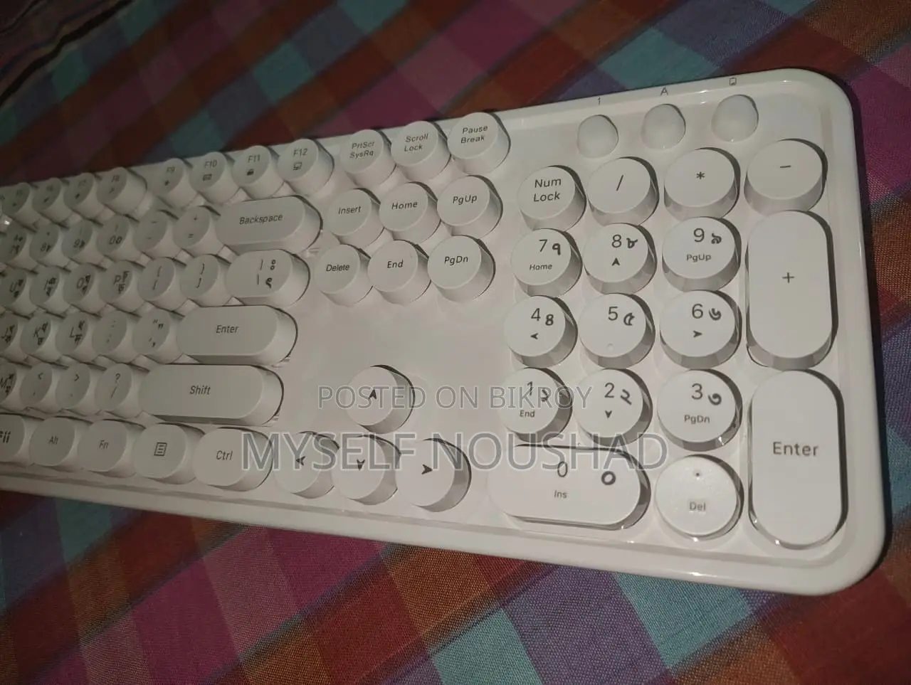 MOFII Sweet Pure White Wireless Keyboard & Mouse Combo With Bangla