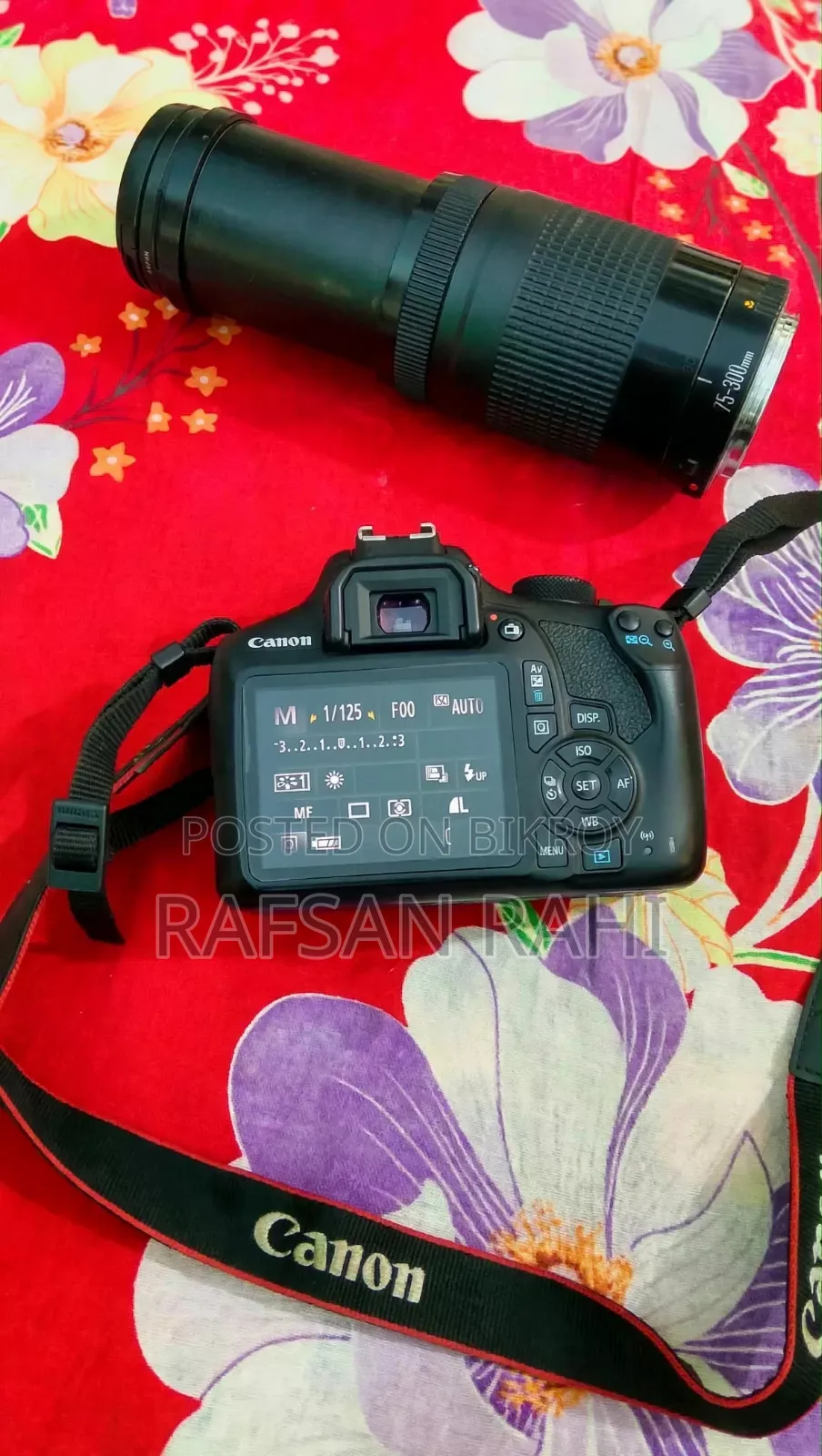 Canon 1300d With 75-300 Zoom Lens