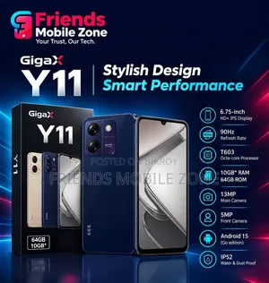 New GDL GigaX Y11 64 GB Blue