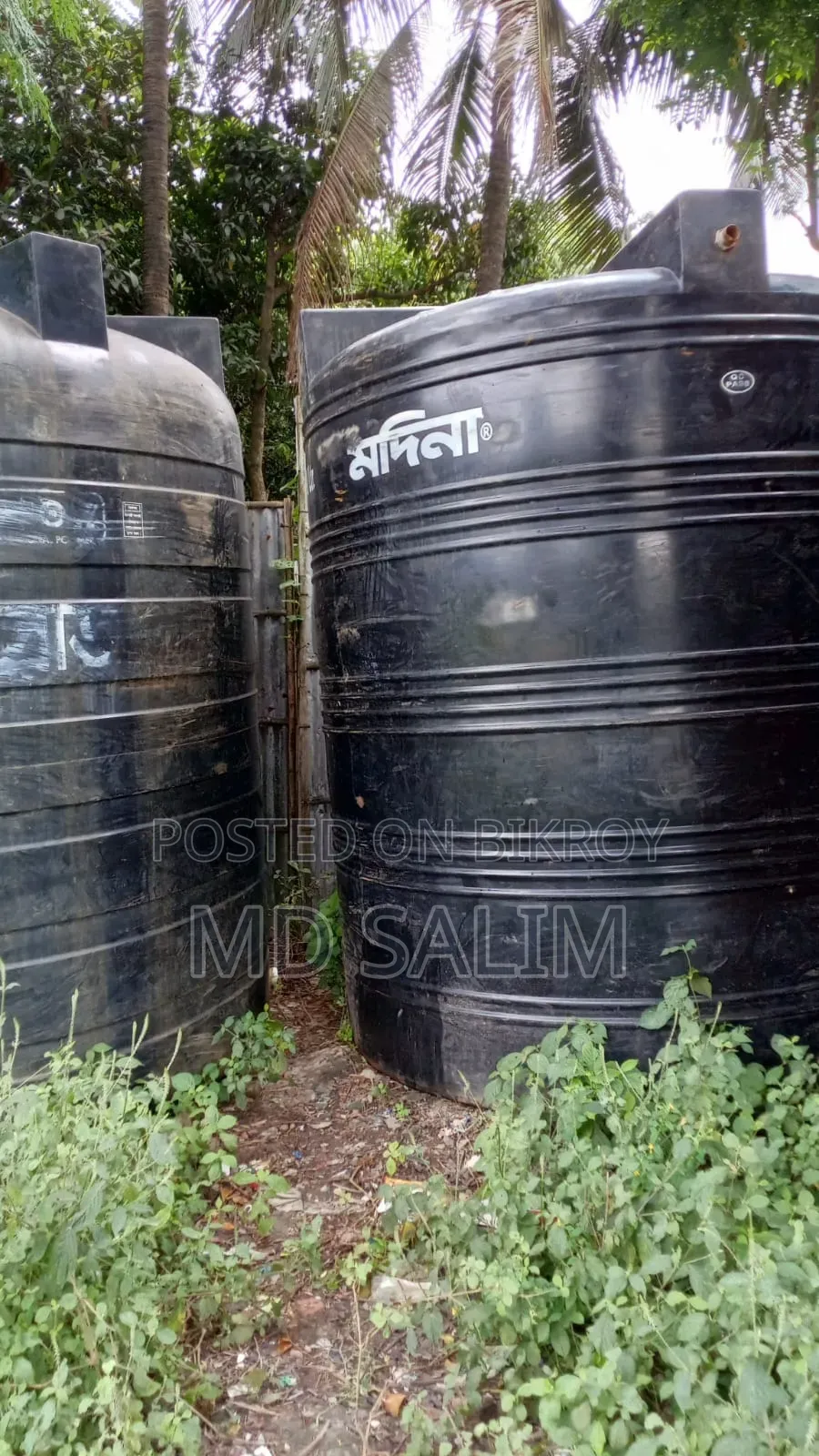 ব্যবহৃত পানির ট্যাংক বিক্রি | ৫,০০০ ও ১০,০০০ লিটার | ভালো কন্ডিশন
