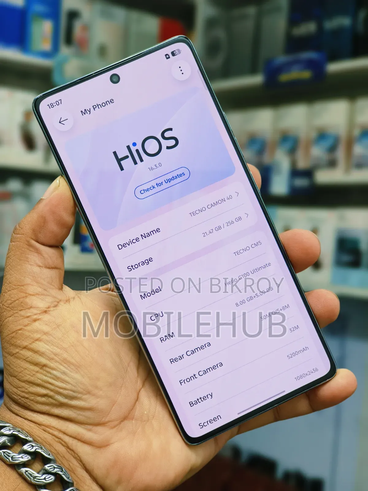 Tecno Camon 40 256 GB Blue