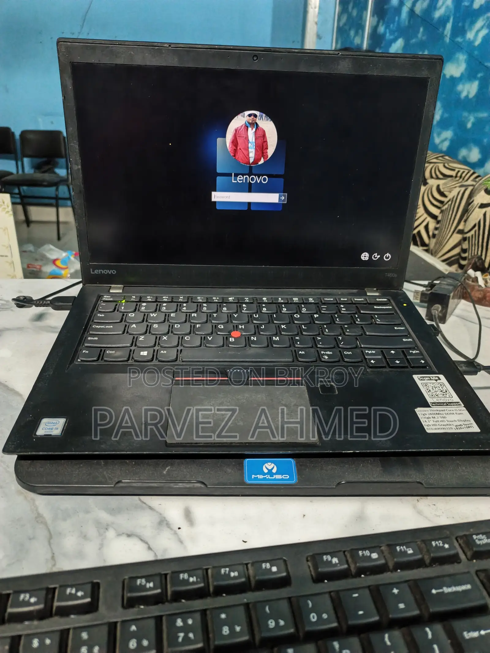 ল্যাপটপ লেনোভো থিংকপ্যাড টি৪৭০ ১৬জিবি ইন্টেল কোর আই৫ এইচডিসডি+এসএসডি ১টি