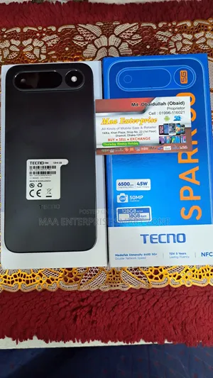 New Tecno Spark 50 5G 128 GB Black