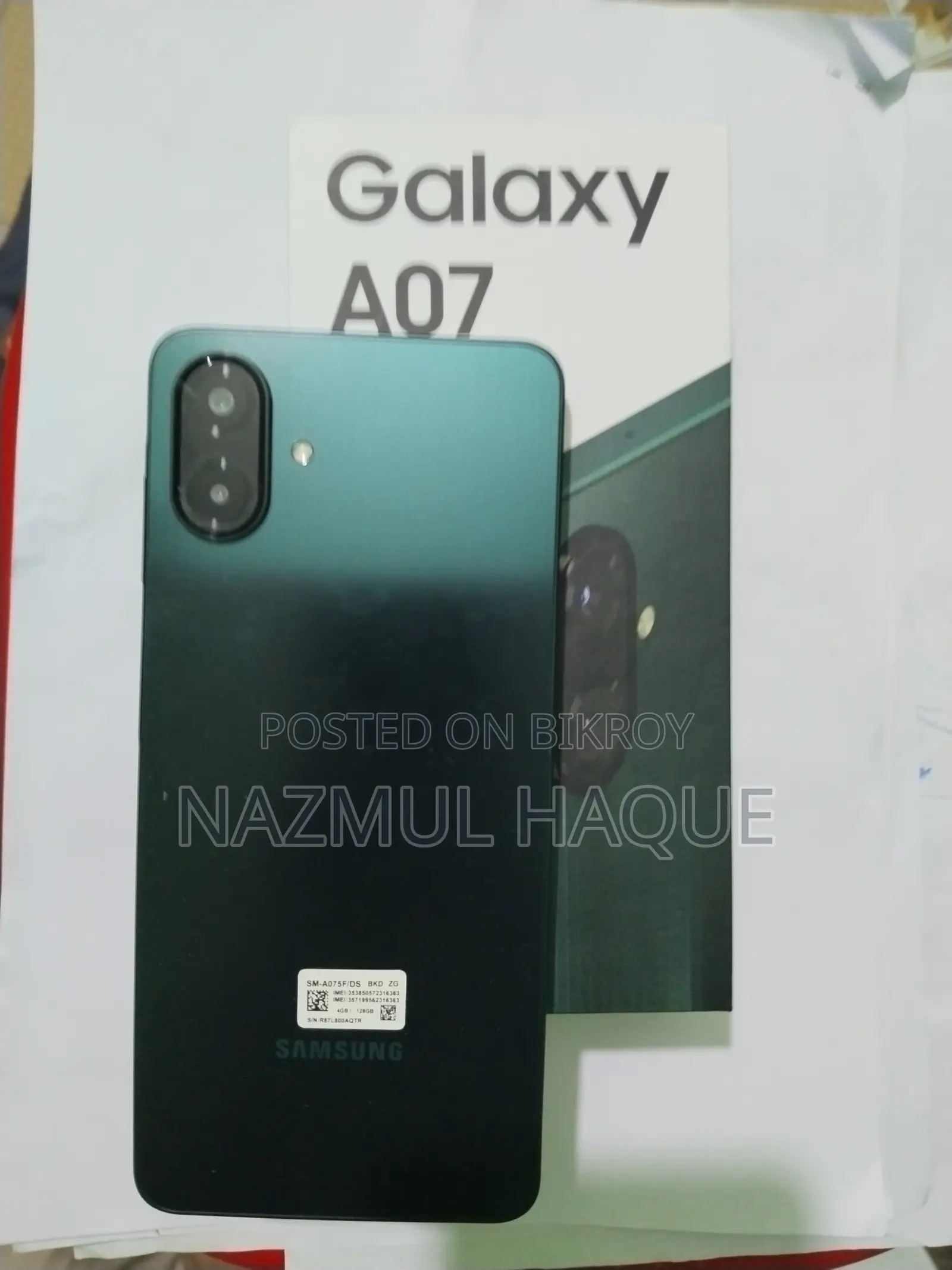 New Samsung Galaxy A07 128 GB Green