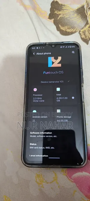 Vivo Y21 64 GB Blue