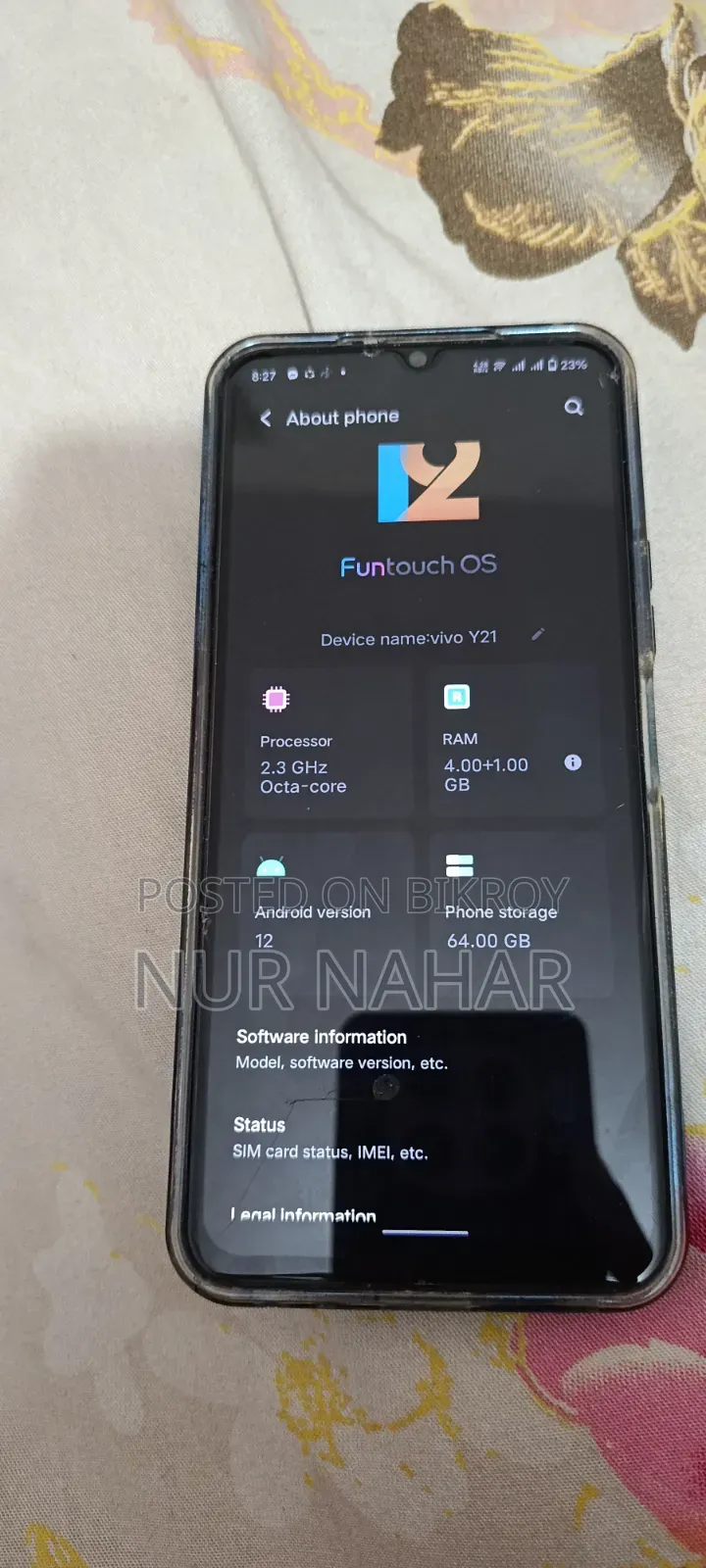 Vivo Y21 64 GB Blue