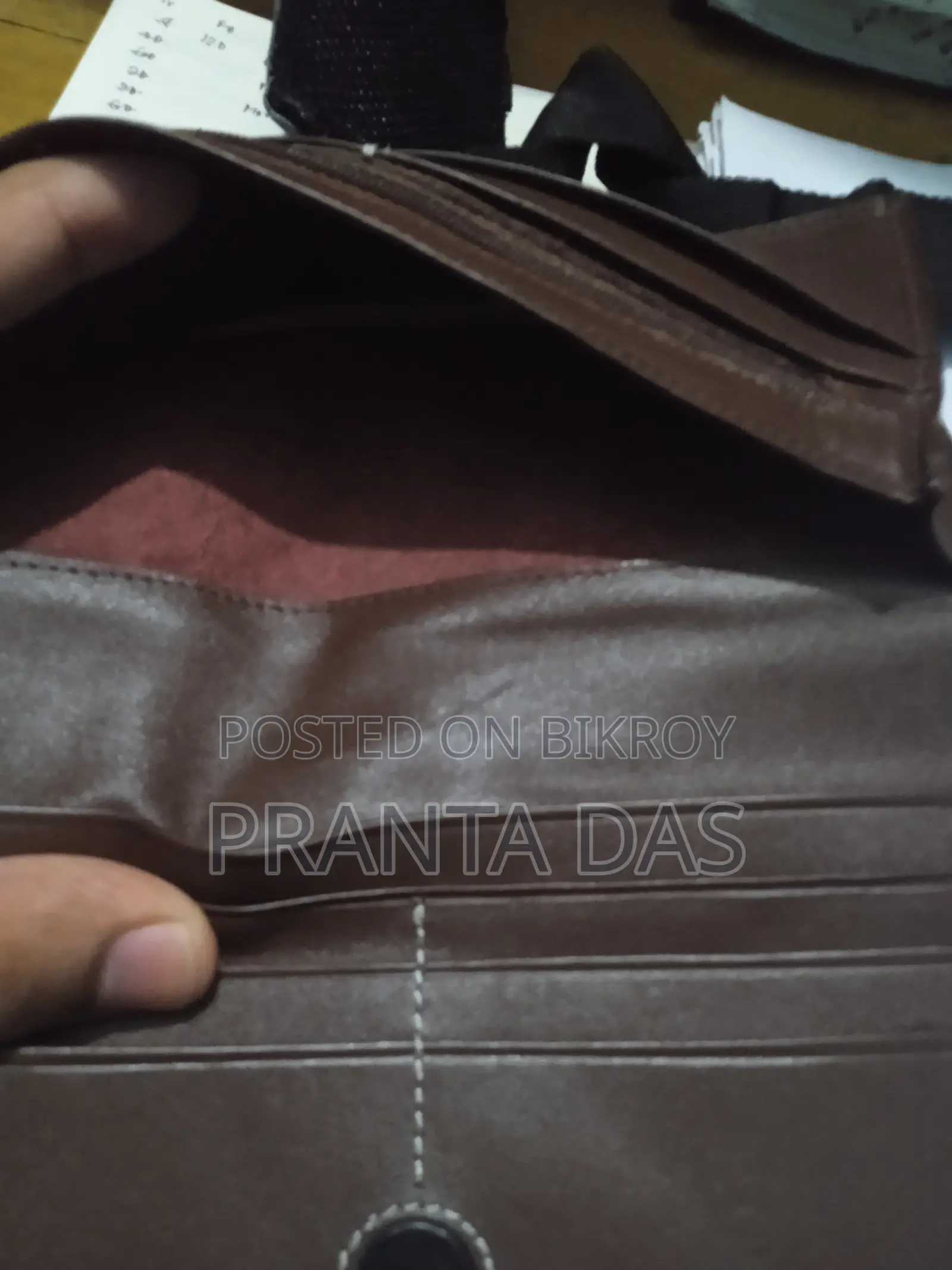 Genuine Lather Brown Moneybag
