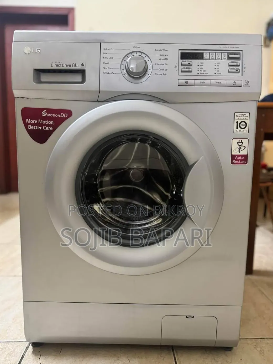 LG Washing Machine 8 KG