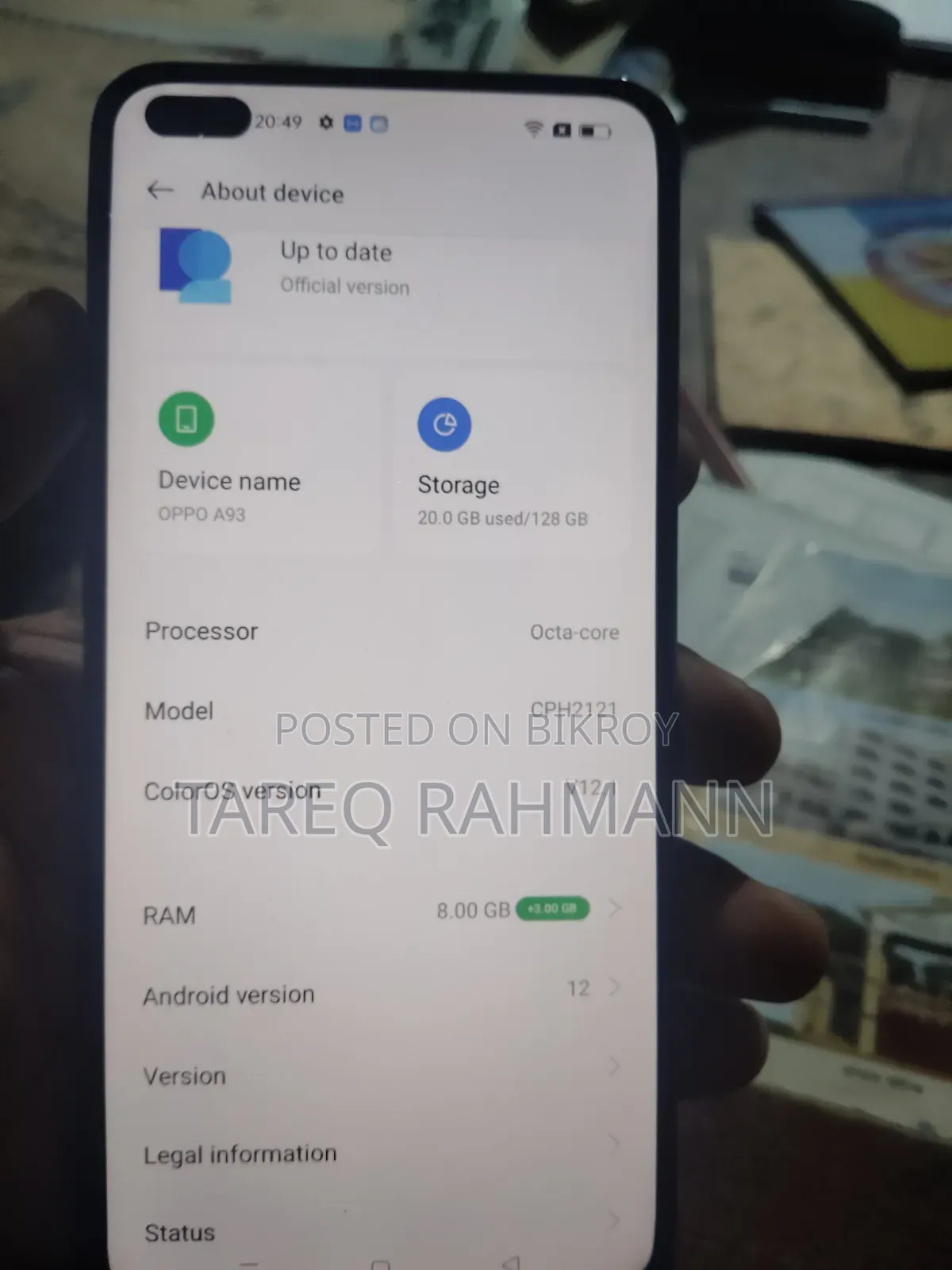 Oppo A93 128 GB Blue