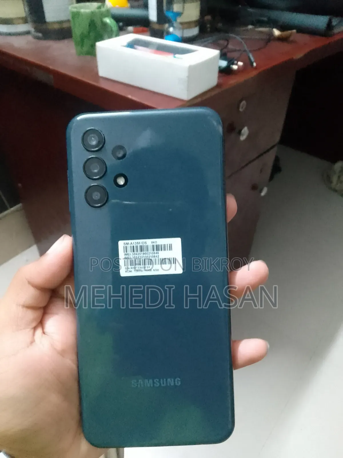 স্যামসাং গ্যালাক্সি এ১৩ ১২৮ জিবি গ্রে