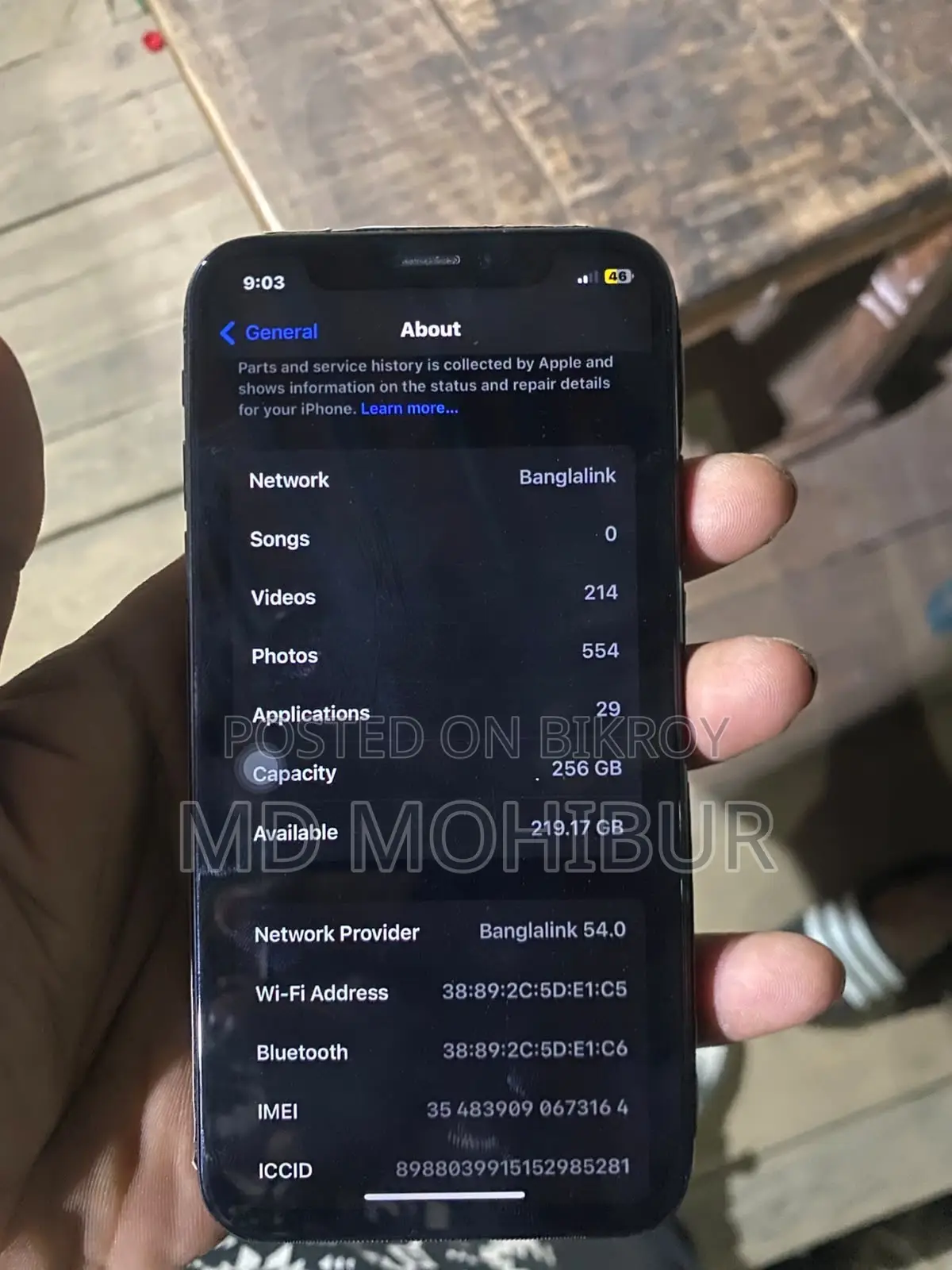 Apple iPhone X 256 GB Black